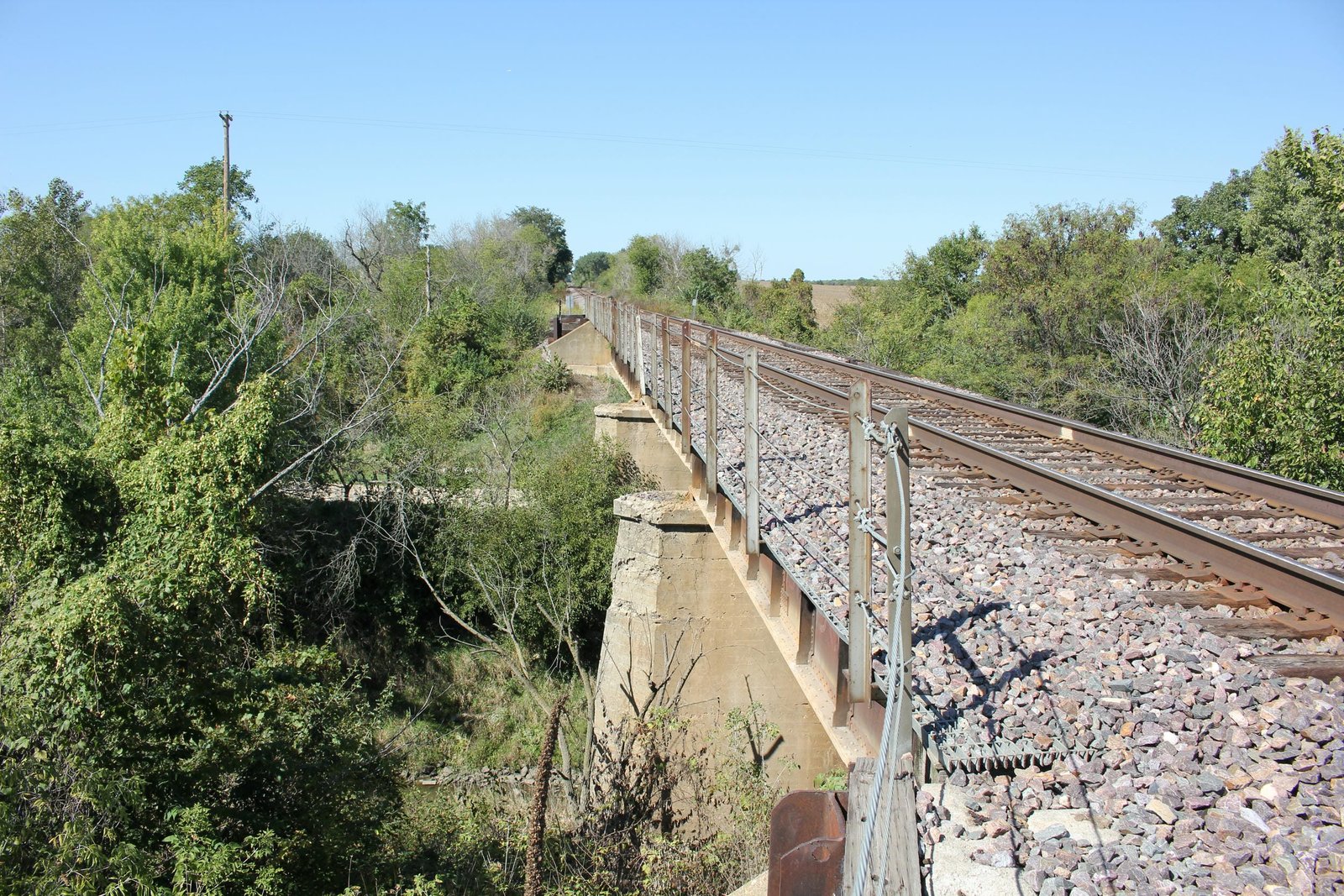 Looking north